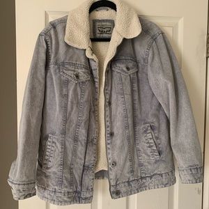 LEVI Fleece lined Acid Wash Jacket